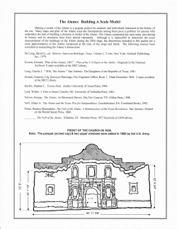 The Alamo: Building A Scale Model