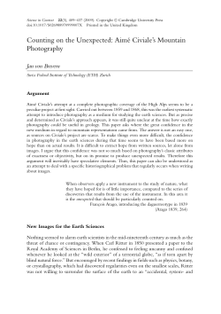 Counting on the Unexpected: Aim&eacute; Civiale`s Mountain Photography