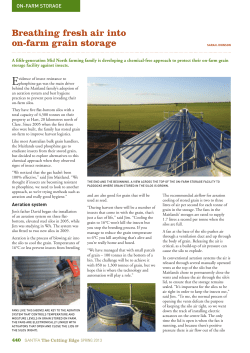 Breathing fresh air into on-farm grain storage