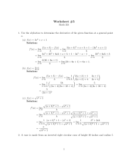 WorkSheet5 - U.I.U.C. Math