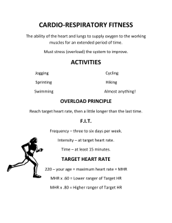 CARDIO-RESPIRATORY FITNESS