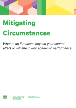 What to do if reasons beyond your control affect or will affect your