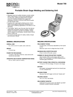 Model 700 - Datasheet - Vishay Precision Group
