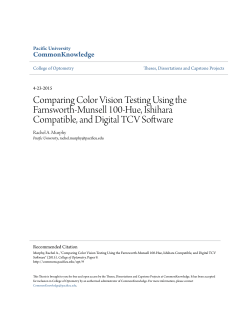 Comparing Color Vision Testing Using the Farnsworth