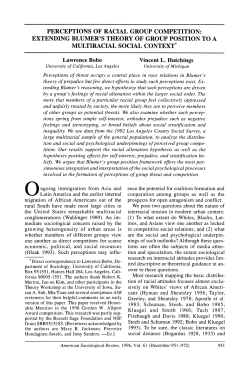 Perceptions of Racial Group Competition