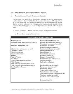 Golden Gate CRA Design Regulations