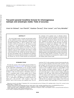 Document - Seismic Wave Analysis Group