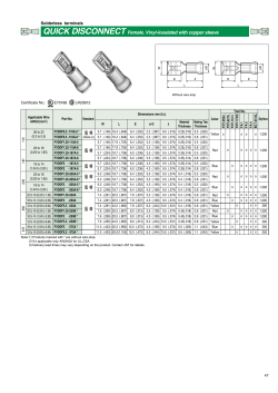 QUICK DISCONNECT Female, Vinyl