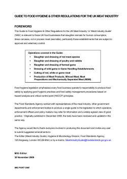Meat Industry guide - Food Standards Agency
