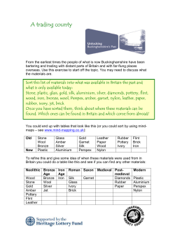 A trading county - Unlocking Buckinghamshire`s Past