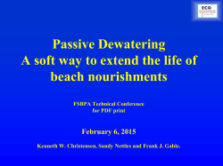 A Soft Way to Extend the Life of Beach Nourishments