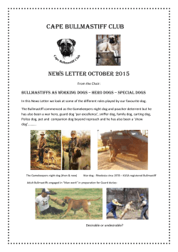 Newsletter October 2015