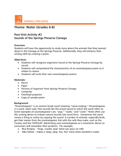 Theme: Water (Grades 6-8)