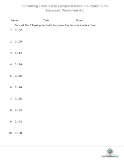 Converting a decimal to a proper fraction in simplest form: Advanced
