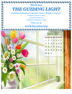 the guiding light - Frederica Senior Center