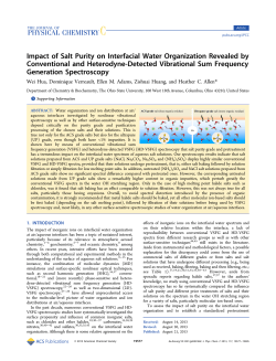 Impact of Salt Purity on Interfacial Water Organization Revealed by