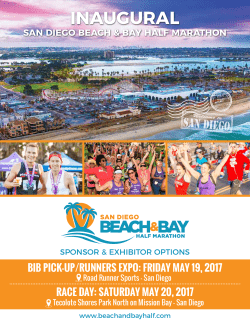 INAUGURAL - San Diego Beach and Bay Half Marathon