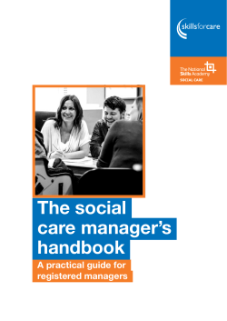 The Social Care Managers Handbook