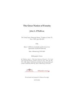 The Great Nation of Futurity