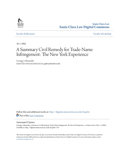 A Summary Civil Remedy for Trade