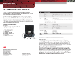 Product Data Sheet 3M&trade; Test Kit for Static