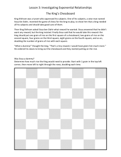 The King`s Chessboard