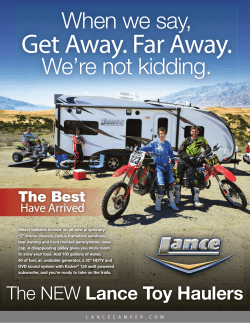 2014 Lance Toy Hauler