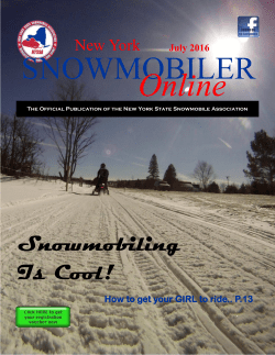 July 2016 - New York State Snowmobile Association