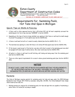 2012-1 Residential Swimming Pools