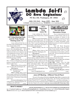 June, 2011 - Lambda Sci-Fi
