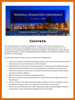 Innovate - Federation of State Humanities Councils