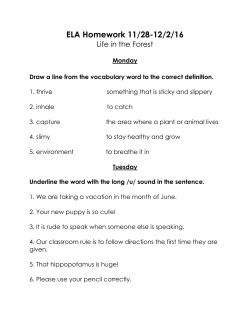 Nov. 28 ELA Homework