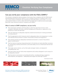 Checklist: Verifying Your Compliance