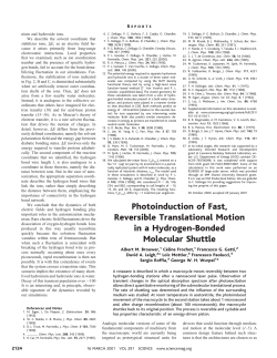 Photoinduction of Fast, Reversible Translational Motion in a