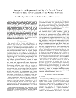 Asymptotic and Exponential Stability of a General Class of