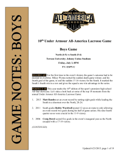 all-america game notes - Under Armour All