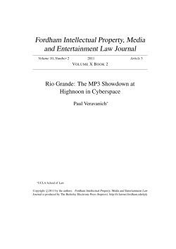 Rio Grande: The MP3 Showdown at Highnoon in Cyberspace