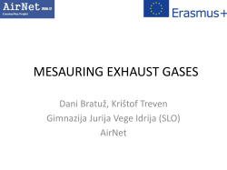MESAURING EXHAUST GASES