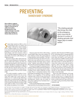 Preventing shaken baby syndrome - Centre of Excellence for Early