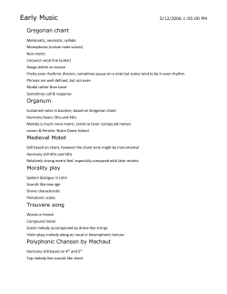Gregorian chant