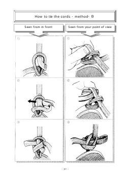 How to tie the cords - method・Ｂ