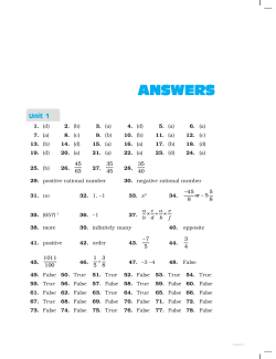 answers