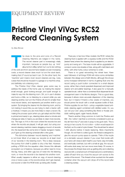 Pristine Vinyl ViVac RCS2 Record Cleaning System
