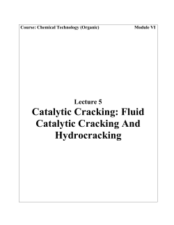 Catalytic Cracking: Fluid Catalytic Cracking And Hydrocracking