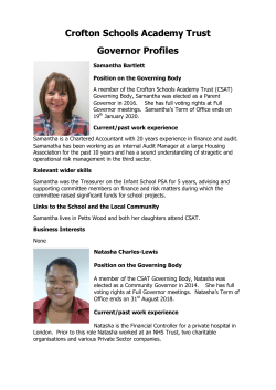 Crofton Schools Academy Trust Governor Profiles