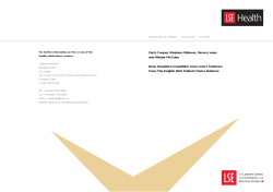 Does Hospital Competition Save Lives?