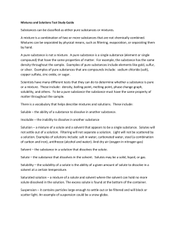 Substances can be classified as either pure substances or mixtures