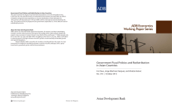 Government Fiscal Policies and Redistribution in Asian Countries