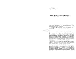 Basic Accounting Concepts