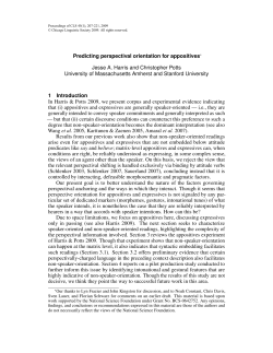 Predicting perspectival orientation for appositives